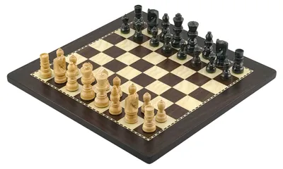 Produktbild von Exklusives Italfama Holz-Schachset: Palisandro Dorato Figuren 6 cm & Schachbrett 30x30 cm