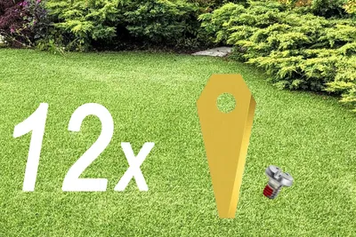 Image de 12 lames pour tondeuse robot | Lames pour Bosch Indego
