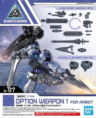 Image de 30 mm – 30 mm, échelle 1:144, option d'armement 1 pour Rabiot – Kit de modélisme
