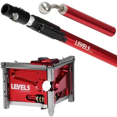 Immagine prodotto di LEVEL5 Set professionale Finisher angolare 3" + manico telescopico 36-52" per cartongesso 4-537