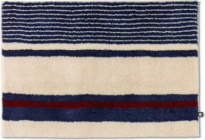 Produktbild von Rhomtuft Badteppich Maritim 60 x  90 cm  Farbe  beige/kobalt/cardinal