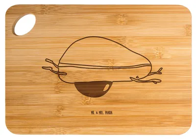 Produktbild von Mr. & Mrs. Panda Brett Avocado Yoga - Transparent - Geschenk, Bauch, Frühstücksbrettchen, Hilfe, Humor, Schneidebrett, Frühstücksbrett, Haha, Holzbrett, schneidbrett