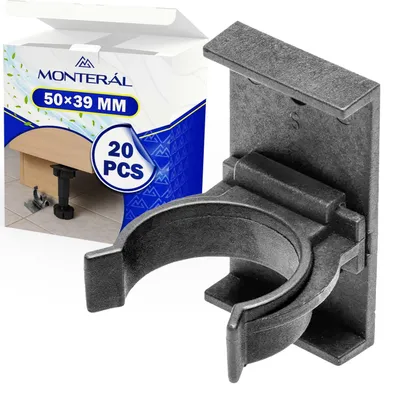 Sockelclips 20 Stück 50x39 mm für verstellbare Möbelfüße