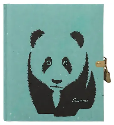 Produktbild von Pagna Tagebuch Panda 128S mit Schloß blanko