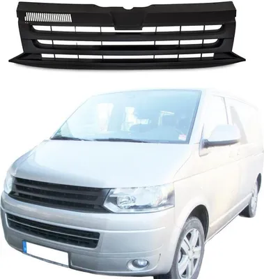 Produktbild von Kühlergrill VW T5 BUS Facelift 09- schwarz Sport Grill Frontgrill ohne Emblem
