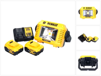 Obrázek produktu pro DeWalt DCL 077 P2 Nabíjecí LED pracovní svítilna 12 V 18 V 2000 lm IP54 + 2x akumulátor 5,0 Ah + nabíječka