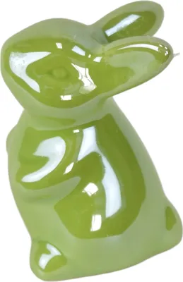 Obrázek produktu pro Zajíček keramický zelený 9 cm