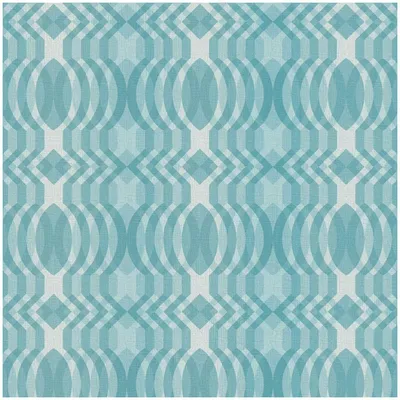 Produktbild von Profhome 395342-GU Retro Tapete Grafisch türkis blau creme-weiß 4,5 m2