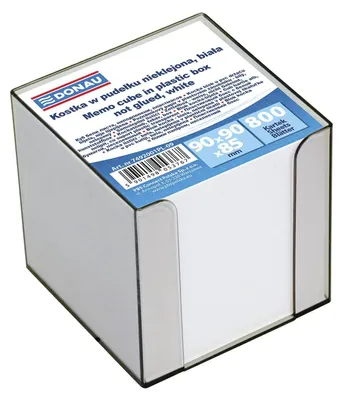 Image de Blocs-notes en papier, format 89 x 89 x 85 mm, avec support, DONAU 7492001PL-09