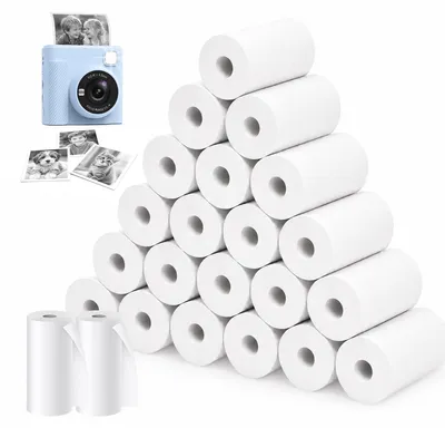 Thermopapier für Kinderkameras, 23 Rollen, weiß, BPA-frei