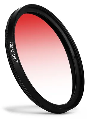Produktbild von CELLONIC Ø 46mm Verlaufsfilter Rot - Landschaftsfilter