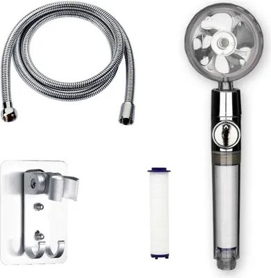 Produktbild von INF Turbo-Duschkopf mit Brauseschlauch und Wasserfilter