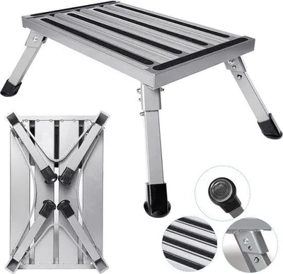 Produktbild von Klappbares Aluminium-Arbeitspodest 48x30cm Antirutsch