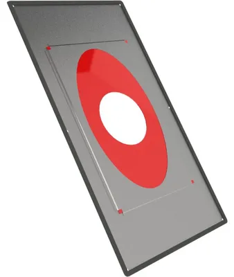 Produktbild von Jeremias DW-FU Deckenblende 41-55° mit Dampfsperre Ø130mm