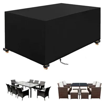 Immagine prodotto di Copertura per mobili da giardino, dimensioni 225x110x75 cm, tessuto Oxford 420D, impermeabile, resistente al vento e ai raggi UV