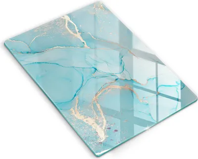 Produktbild von Glasschneideplatte - Herdabdeckplatte - 40x52 cm - Schneidebrett - Spritzschutz - Abstraktionsstein