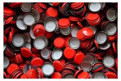 Produktbild von Rote Kronenkorken für Mehrwegflaschen, 100 Stück