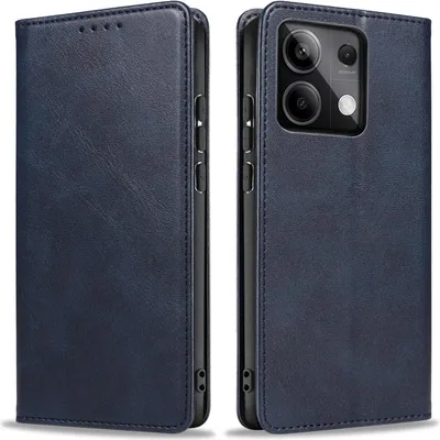 Produktbild von Handyhülle für Xiaomi Redmi Note 13 Pro 5G Kunstleder Flip Cover Hülle Handytasche Case Kartenfach Farbe: Blau