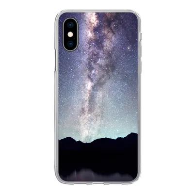 Produktbild von MuchoWow® Handyhülle Schutzhülle Hülle für iPhone X Universum - Galaxie - Sternenhimmel - Jungen - Mädchen - Kinder Silikon Softcase Handy Hülle - Handyhülle