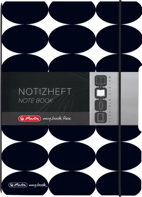 Produktbild von Herlitz Notizheft flex A5/40 Blatt punkt. Just BlackMix
