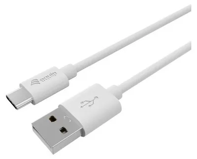 Produktbild von Equip USB 2.0-Kabel, USB-A-Stecker auf USB-C-Stecker, 0,3m, Weiß, 0,3 m, USB A, USB C, USB 2.0, 0,48 Gbit/s, Weiß