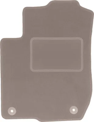 Produktbild von Fahrerfußmatte Velours beige passend für Audi A3 8L (1996-2001, Schrägheck) – mit Befestigungen – passgenau