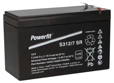 Obrázek produktu pro Exide Powerfit Bleiakku AGM 12V 7,2Ah S312/7 SR