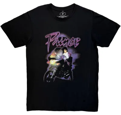 Produktbild von Prince - "Purple Rain Logo Outline" T-Shirt für Herren/Damen Uni RO15695 (L) (Schwarz)