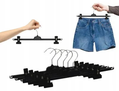 Obrázek produktu pro MONTIP Klamrové ramínka na kalhoty/sukně 40 cm 25 ks