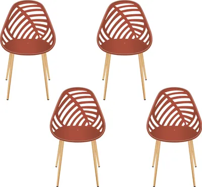 Image de Chaise Alameda Terracotta - Lot De 4