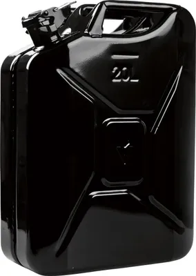 Image de Kraftstoffkanister 20l Noir RAL 9005 Tôle acier 0,9mm L345xP165xH470mm VALPRO