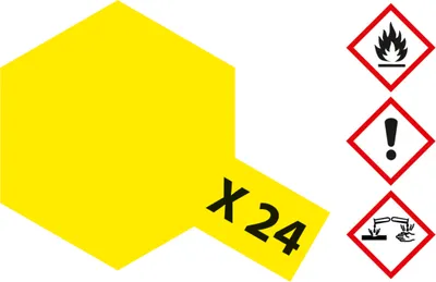 Produktbild von X-24 Klar Gelb glaenzend - 23ml Acrylstreichfarbe wasserlöslich Tamiya 300081024