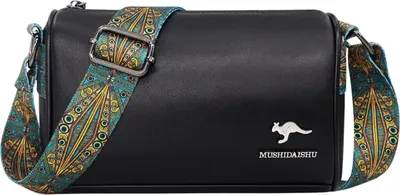 Produktbild von Elegante Umhängetasche aus schwarzem Leder für Damen