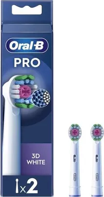 Zdjęcie produktu dla Oral-B | Replaceable Toothbrush Heads | PRO 3D White refill | Heads | Does not apply | Number of brush heads included 2