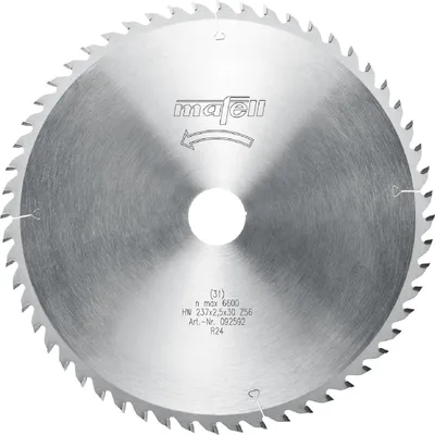 Produktbild von Mafell Sägeblatt-HM 237 x 1,8/2,5 x 30 mm, Z 56, WZ | 092592