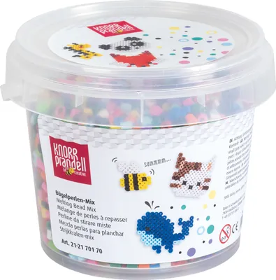 Produktbild von KNORR prandell Bügelperlen-Mix 5 mm 1000 Stück Bastelset für kreative Projekte