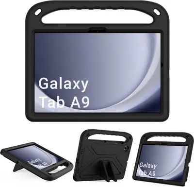 Image de Housse FunColor pour Samsung Galaxy Tab A9 8.7 (Noir)