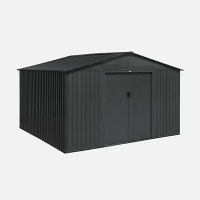 Produktbild von sweeek - Gartenschuppen aus Metall 10,85m2 - Anthrazit