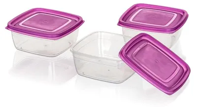 Produktbild von Lebensmittelbehälter, 3-teiliges Set, Kunststoff, Accassa 0,5 l