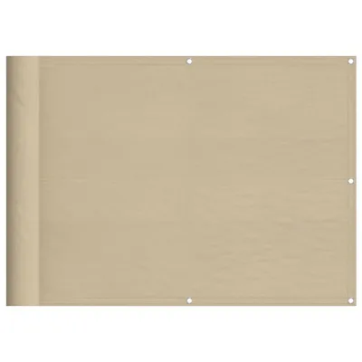 Produktbild von Balkon-Sichtschutz Beige 75x1000 cm 100 % Polyester-Oxford