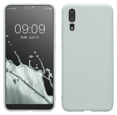 Produktbild von kwmobile Hülle für Huawei P20 TPU Case - Handyhülle unterstützt kabelloses Laden, flexible Schutzhülle, gummiertes Cover in Cool Mint