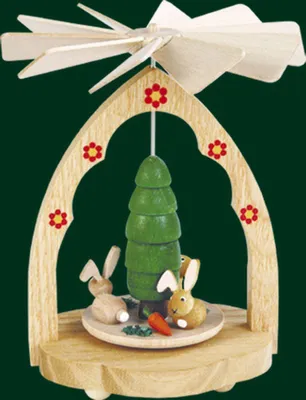 Produktbild von 1-stöckiges Wärmespiel Hasen (10cm) von Richard Glässer