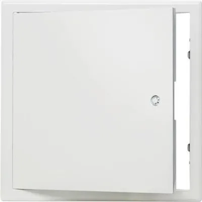 Produktbild von Revisionstür Softline Stahlblech verzinkt weiß RAL 9016 mit versenktem 4-Kantverschluß und 1-teiliger Rahmen 250 mm x 25
