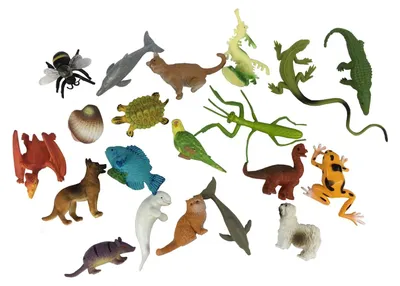 Produktbild von 10x Tiere Set Mix Aufstellfigur Miniblings Wildtiere Haustiere Tierset Figuren