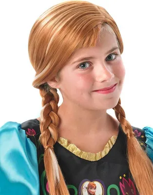 Produktbild von Disney Frozen Anna Kinderperücke Lizenzware kupfer