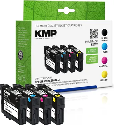 Image de KMP Patrone Epson 603XL T03A6 Multip. 500-3500 S. E201V remanufactured