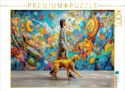 Produktbild von CALVENDO Puzzle Bunte Stadt | 1000 Teile Lege-Größe 64x48cm Foto-Puzzle für glückliche Stunden