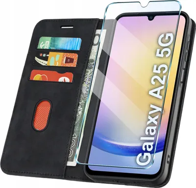 Obrázok produktu pre FLIP CASE pre Samsung A25 5G Uzamykateľné, magnetické puzdro + sklo