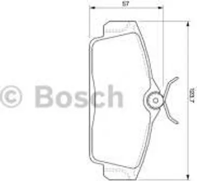 Produktbild von Bosch Bremsbelagsatz, Scheibenbremse  0 986 424 781
