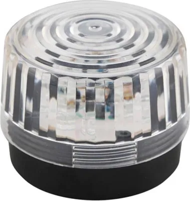 Produktbild von Velleman Transparente LED-Blinkleuchte, für den Innenbereich, 12 VDC, 15 weiße LEDs, IP20, ABS/Acryl